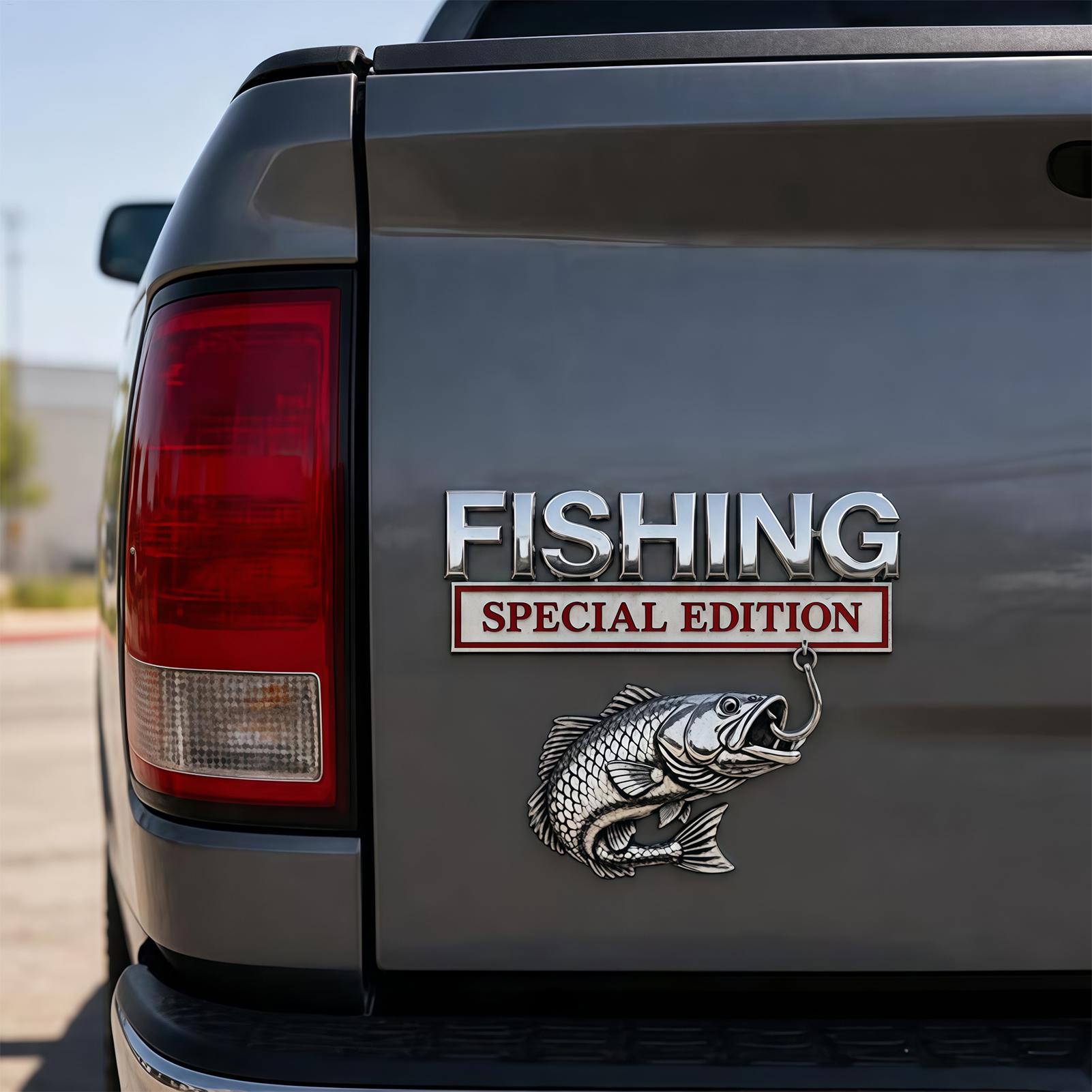 Fishing Boat Trolling Motor - Emblemas y distintivos metálicos para coches,