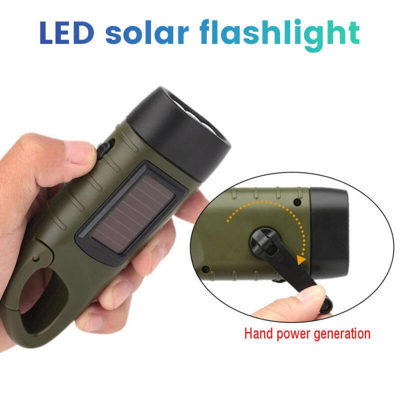Fishing Boat Navigation Light - Linterna LED Recargable con Manivela y